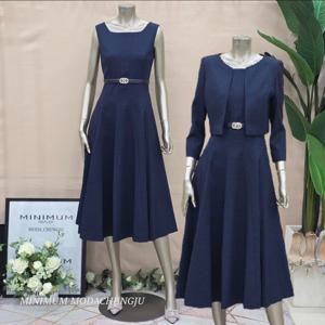 [미니멈]MD 자켓 민소매 원피스 셋트 MD MYBAWO3070 M_CJ