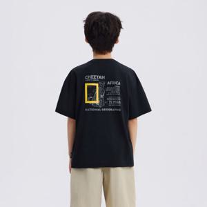 [내셔널지오그래픽키즈]K262UTS920 냉감 사파리 그래픽 반팔 티셔츠-2 CARBON BLACK