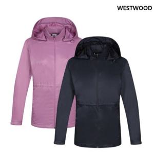 [웨스트우드]여성 솔리드 중힙 방풍 자켓_WP1WTJW234