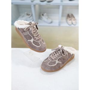 [코디엘루]털안감 가죽 데일리 겨울 뮬 블로퍼 4cm CDMD501042-1