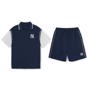 MLB키즈 바시티 레이어드 반팔세 (7AS1V036350NYS)