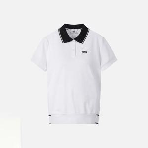 PXG골프반팔티 TQK PJMCW2210-01 WOMENS SUMMER KNIT COLLARED SHORT-SLEEVE
