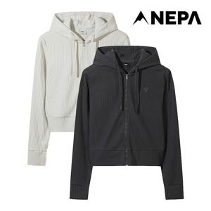 네파 여성 그린마인드 골지 후드 집업 자켓 7M26162