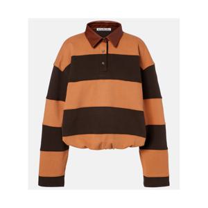 아크네 Folio 스트라이프 코튼 플리스 스웨트셔츠 P01145276