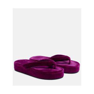 발렌시아가 Jet Lag 벨벳 플랫폼 통 샌들 P01159682