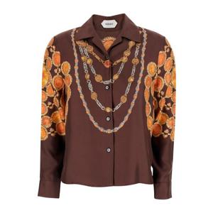 베르사체 프린트 셔츠 실크 셔츠 1024231 1A179525N940