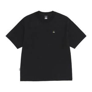 내셔널지오그래픽 N262UTS991 프로즌에어 레터링 그래픽 세미오버핏 반팔 티셔츠 BLACK