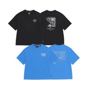 [내셔널지오그래픽키즈]K262UTS912 냉감 ESG 그래픽 반팔 티셔츠-2 2종택1