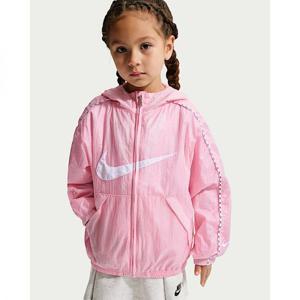 나이키 리틀키즈 경량 반투명 립스탑 재킷 - 미디엄 소프트 핑크 IR8353-690 370821