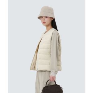 스노우피크 SNOWPEAK APPAREL 에어리 여성 라운드넥 경량 다운 베스트 (S25WWTDV59) Sand Beige S25WWTDV59SE 338239