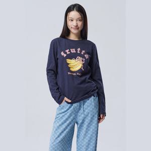 [베네통]리본 바나나 슬럽 티셔츠 (BATS09611)