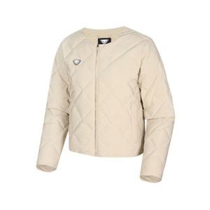 다이나핏 ROOKIE (루키) 여성 유넥 슬림 다운_Light Beige YWW24506E1 274383