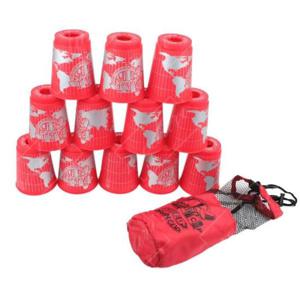 컵쌓기놀이 스피드브레인컵 가방타입 색상랜덤1 컵스택 쌓기