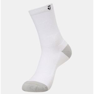 [테일러메이드] 테일러메이드 2026 S S 남성 로고 자가드 배색 장목 양말(18CM) TMAS61605-100 화이트 TMAS61605-10