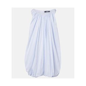 쟈크뮈스 Lavande 개더 스트라이프 미디 드레스 P01126315