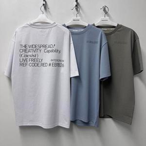 인터크루 HC10 남여)라벨포인트반팔티셔츠 ITA2TM09A