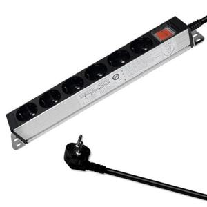 [생활] 현대일렉트릭 멀티탭 서버랙 알루미늄 멀티코드 콘센트 메인 전원 스위치 서버탭 6구 2.5M 16A