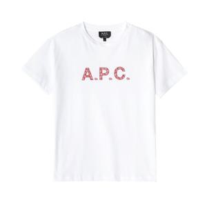 아페쎄 COEIO F26354 TAB BLANC/ROUGE 첼시 반다나 여성 반팔티