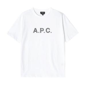 아페쎄 COEIO H26347 TAG BLANC/NOIR 제임스 반다나 남성 반팔티