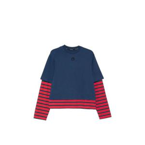 마린세르 로고 스트라이프 티셔츠 UTT012ADJER0010