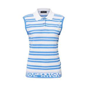 [와이드앵글]여성 골프 CO 스트라이프 폴로 슬리브리스 L(WWM26K76B8)