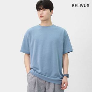 [빌리버스]빌리버스 남자 무지 박스핏 반팔 티셔츠 BROV012