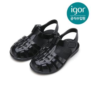 [이고르]클라시카 글로스 블랙 아동샌들 공용 젤리슈즈 키즈샌들 by 트래드후스