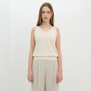 [올리브데올리브]린넨 혼방 V넥 슬리브리스 풀오버 OK5MP490