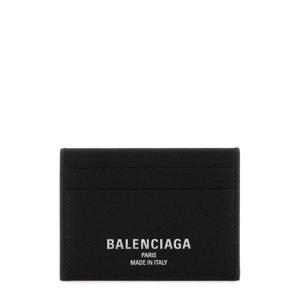 발렌시아가 로고 크레딧 카드 홀더 8066372ABV0 1000 BLACK