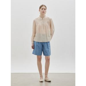 [씨씨콜렉트] 프릴 밴드넥 블라우스 (C262MSC035) C262MSC035