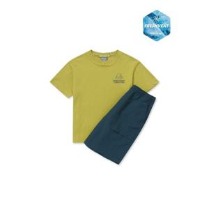 디스커버리키즈트레이닝세트 BQK DKAZ72053-OLL 키즈 프레시벤트 아웃도어 백그래픽 트레이닝 세트