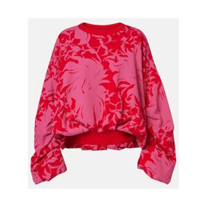 드리스반노튼 드레이프 플로럴 코튼 저지 스웨트셔츠 P01152146