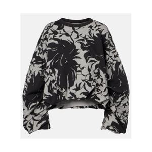 드리스반노튼 드레이프 플로럴 코튼 저지 스웨트셔츠 P01152145