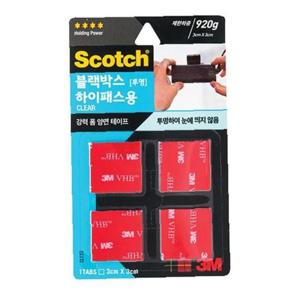 스카치 강력 투명 폼 양면테이프 CLT33/블랙박스 하이패스용