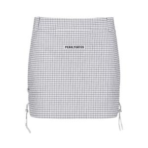 파리게이츠골프스커트 NQC 521D2PC702_WH 여성 백밴딩 체크 스트링 큐롯 스커트