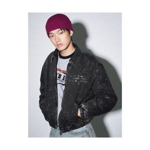 에잇세컨즈 8SECONDS 스톤워싱 데님 패딩 집업 블루종 애쉬 454Y39LP14 404660