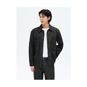 에잇세컨즈 8SECONDS 절개 긴팔 데님 셔츠_ 셋업 블랙 425264LPQ5 404785