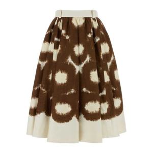 프라다 앱스트랙트 플레어 미디 스커트 P137WGSOOO187Q F0005