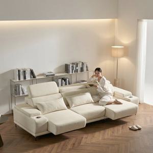 세인트블랑 이즈 슬라이드 모션 아쿠아텍스 패브릭 리클라이너 확장 4인 소파 sk