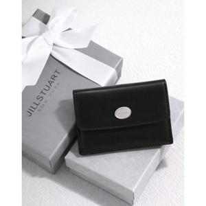 [질스튜어트]JAWA6E151BK [OR] 오르 블랙 소가죽 플랩 카드지갑