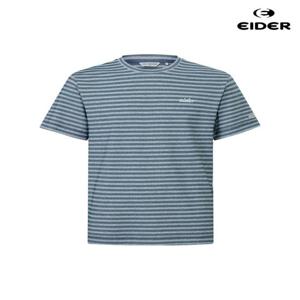 아이더 (DMM26259_N4) 남성 TECH LINEN (테크 린넨) 스트라이프 반팔 라운드 티셔츠