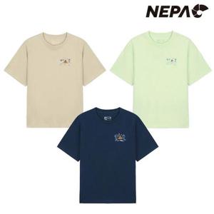 네파 7L45374 여성 페이즐리 크롭 반팔 티셔츠