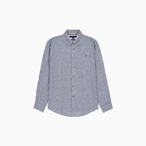[공식][타미힐피거] [Regular Fit] 린넨 스트라이프 셔츠 (T12F1WSH080MO2400)
