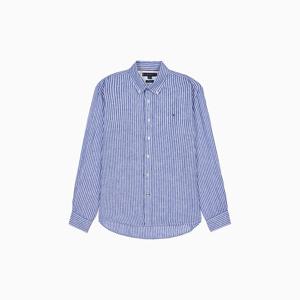 [공식][타미힐피거] [Regular Fit] 린넨 스트라이프 셔츠 (T12F1WSH080MO2401)