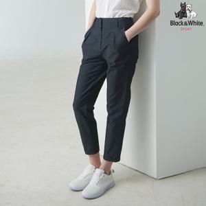 [블랙앤화이트]여성 밑단 변형 세미 부츠컷 팬츠 5076LAWN_NAVY