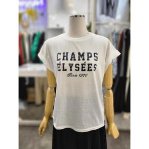 밸리걸 세이브존01 레터링 롤업 캡소매 라운드넥 반팔 티셔츠 870340