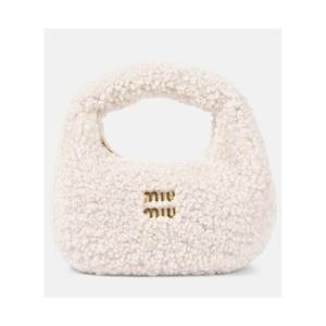 미우미우 Wander 미니 시어링 숄더 백 P00982920