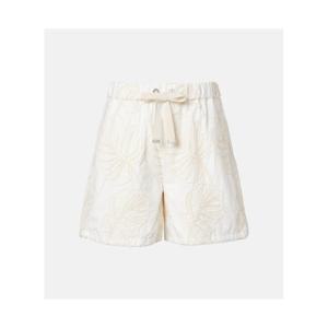 몽클레어 엠브로이더리 코튼 쇼츠 P01141836