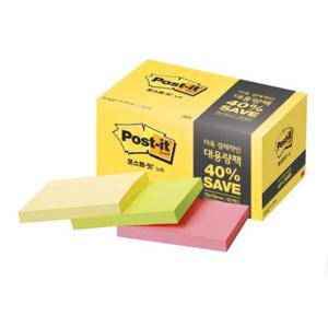자재 포스트잇 (5916) 3M 팩 657-15A 102X76mm
