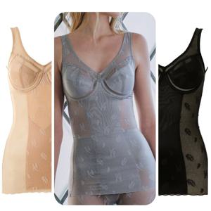 [비너스 란제리] A.B컵 바디슈트 체형보정 미디움타입 런닝형 통풍잘되는 기능속옷 VBTM141AB VBTM141AB000